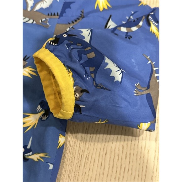 Hatley Size 2T Kids Dragon Coat Rain Oat Jacket Good Blue Warm - Picture 6 of 11